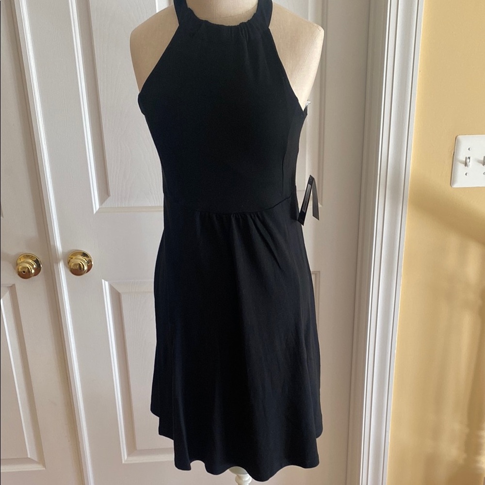 Ibex Elegant Black Halter Dress NWT size small